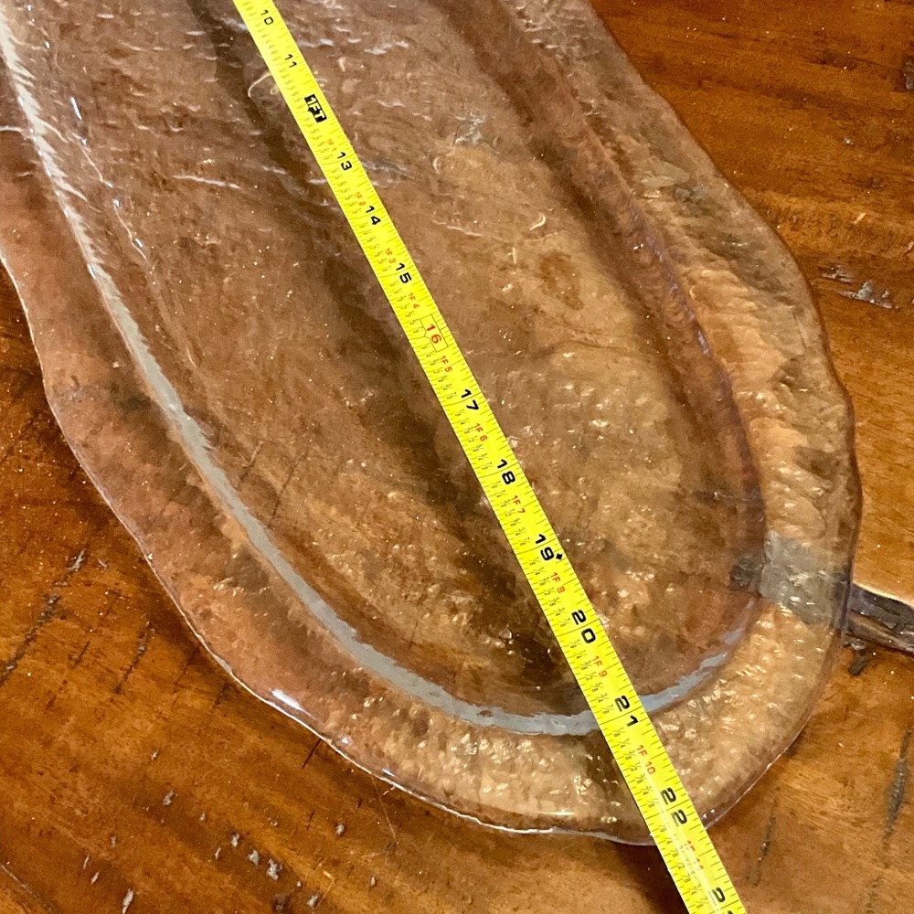 3 Unique Elegant Hand Blown Glass Vintage Serving Pieces - Picture 4 of 10